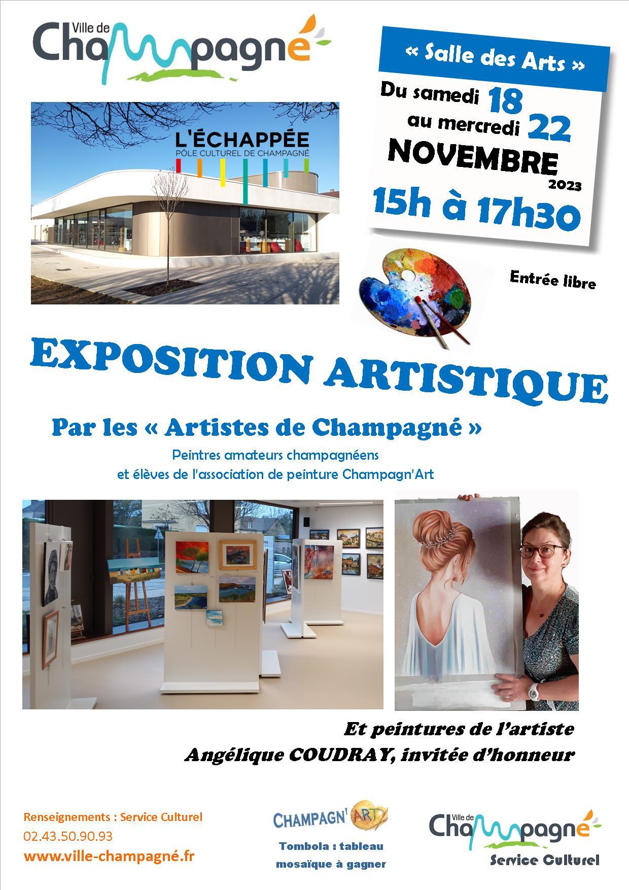 Affiche exposition à Champagné