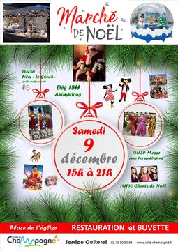 affiche marché de noel champagné