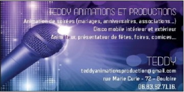 carte de Teddy Animations