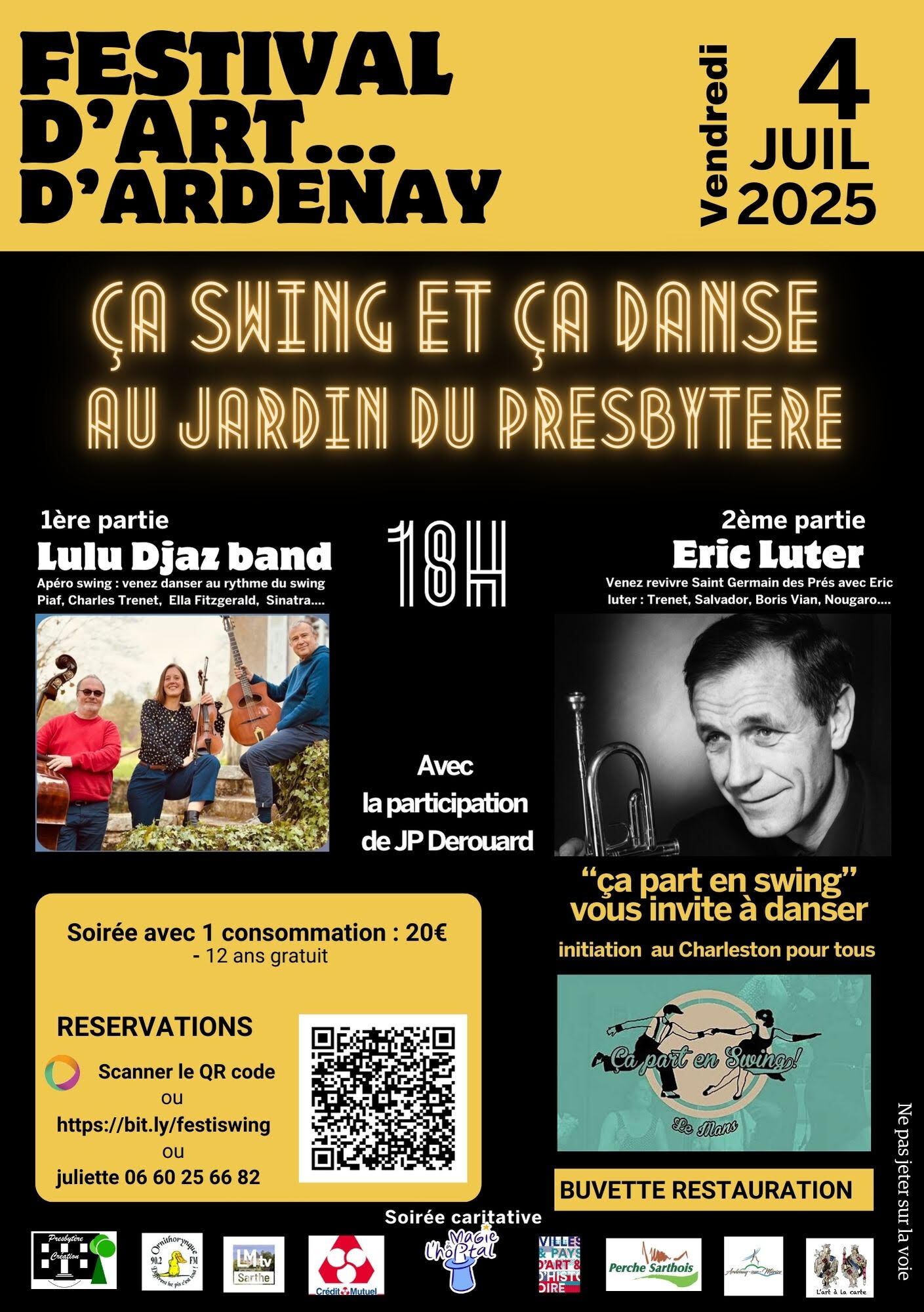AFFICHE concert-jazz-swing-derouard-20juillet2025