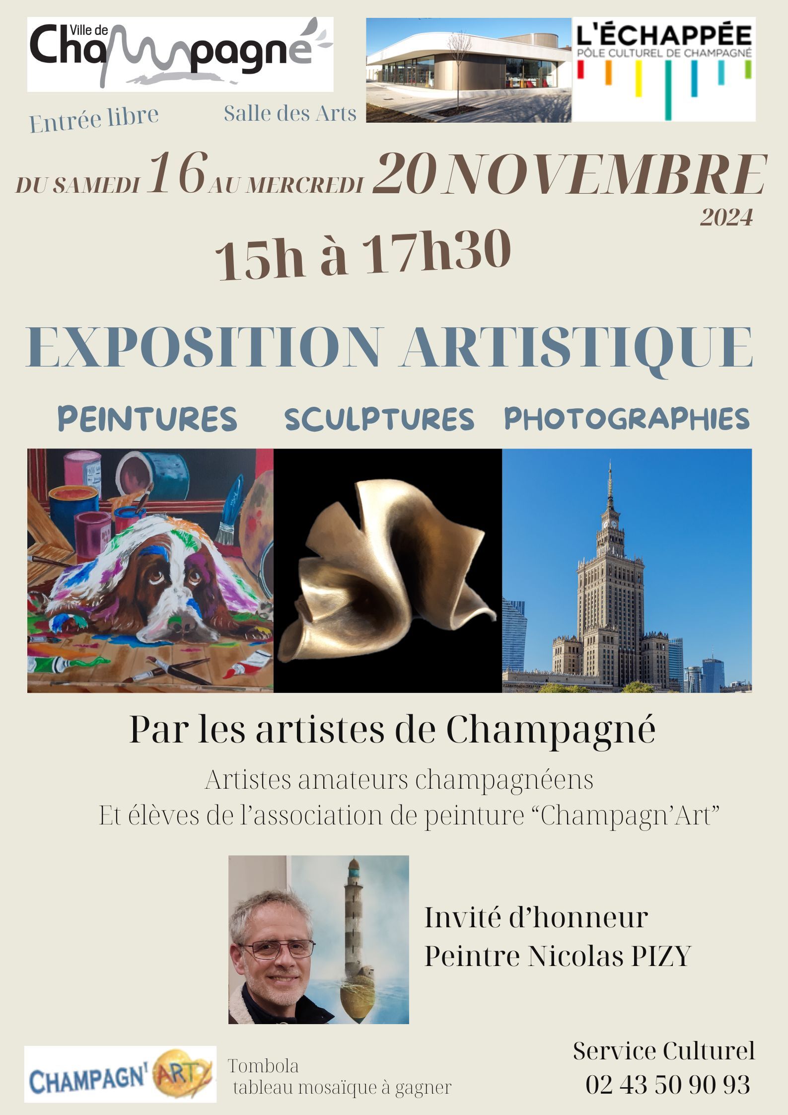 affiche Exposition Champagn'Art