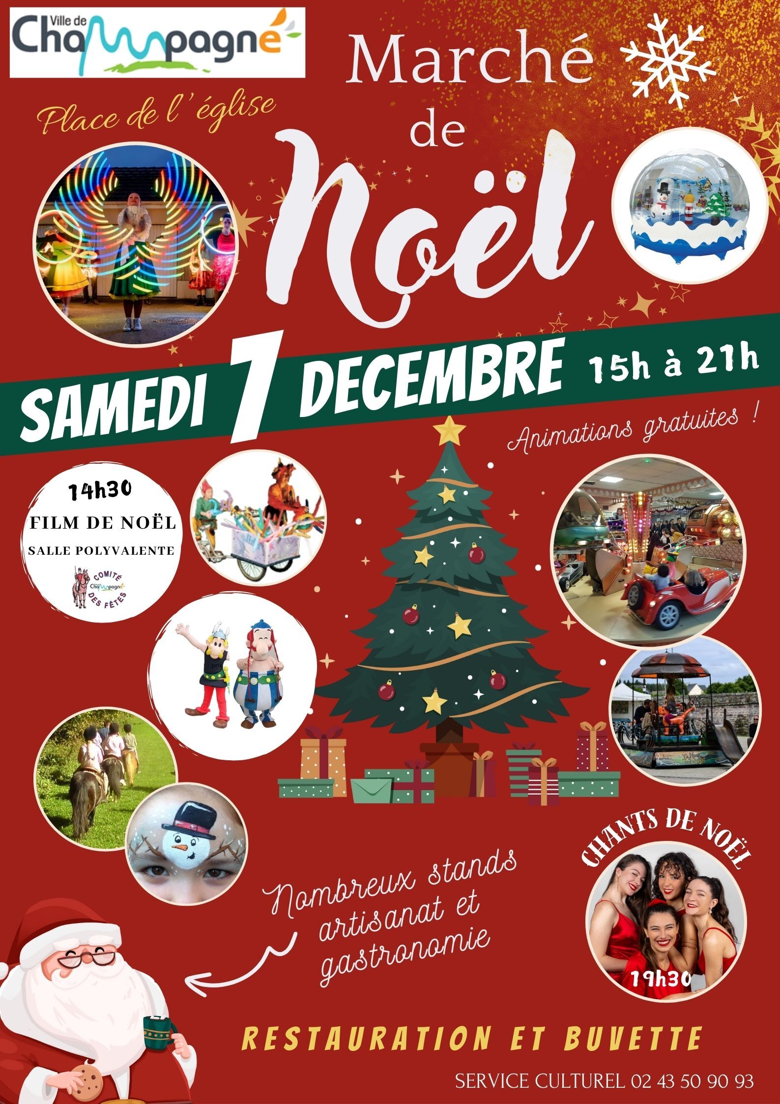 affiche marché de noel 2024