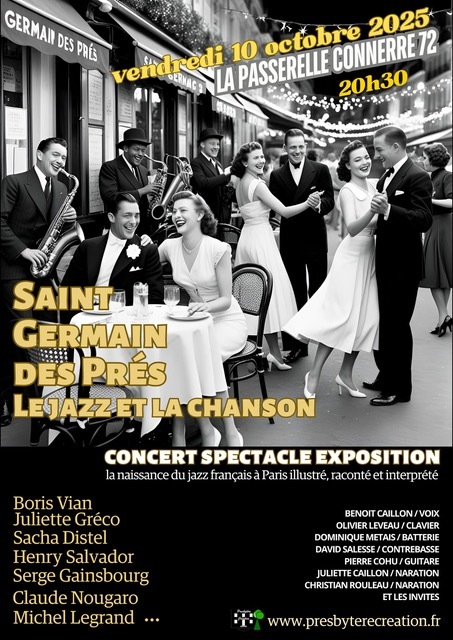affiche Saint Germain des Prés - Le Jazz et la Chanson