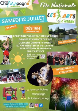 affiche Fête nationale - Champagné 2025