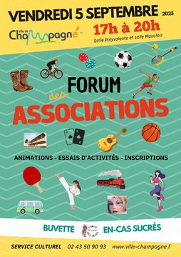 affiche Forum des Associations en soirée