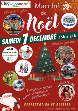 affiche marché de noel 2024
