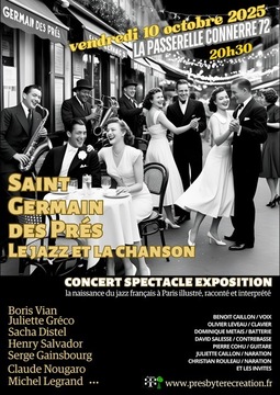 affiche Saint Germain des Prés - Le Jazz et la Chanson