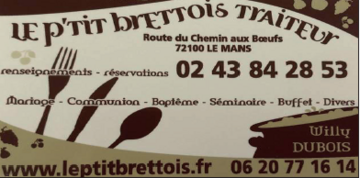 carte de Le P'Tit Brettois Traiteur